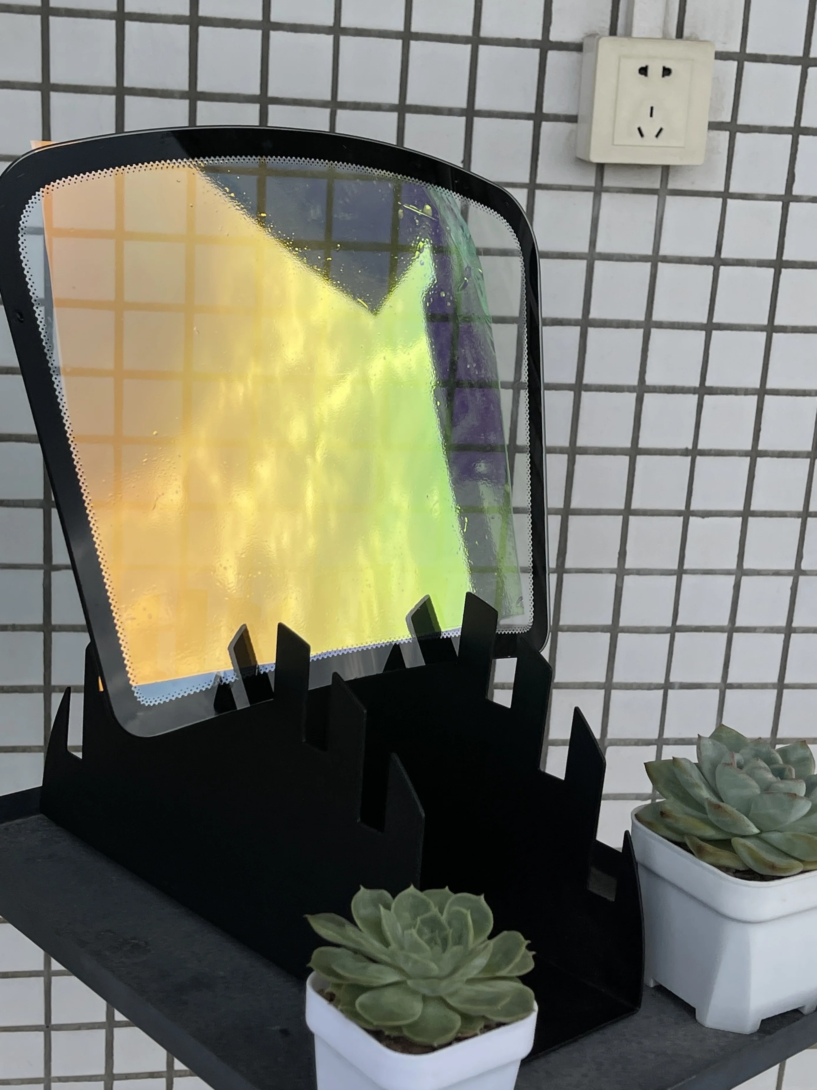 Free Sample Two Tone Car Window Tinting Film Sunset Burning Sky Red Purple   80% Nano Ceramic Solar  Blue Chameleon Tint