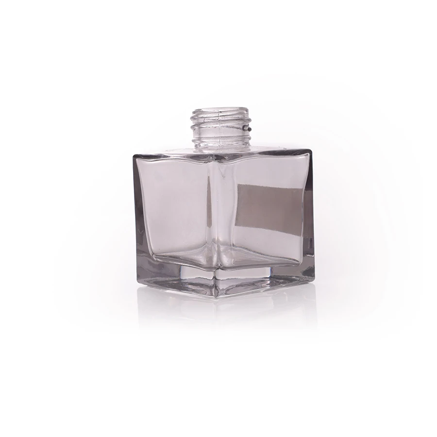 ADVANTRIO New Design Empty Luxury 100ml Black Aromatic Glass Aromatherapy Reed Diffuser Wooden Cap Bottle
