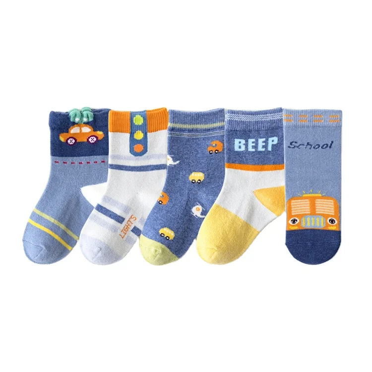 1-12Years Custom Size Kid Fashion Socks Kids Non Slip Socks Kids Cartoon Socks