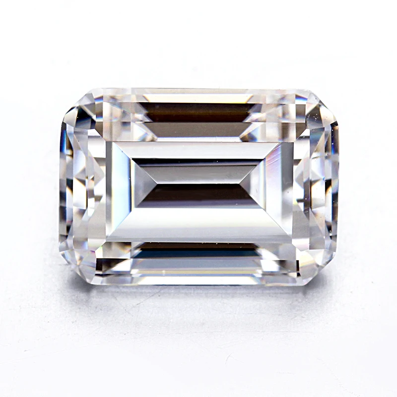 Starsgem Moissanite Wholesale High Quality 5*7mm 1 Carat Synthetic White Octagon Emerald Cut Loose Price Per