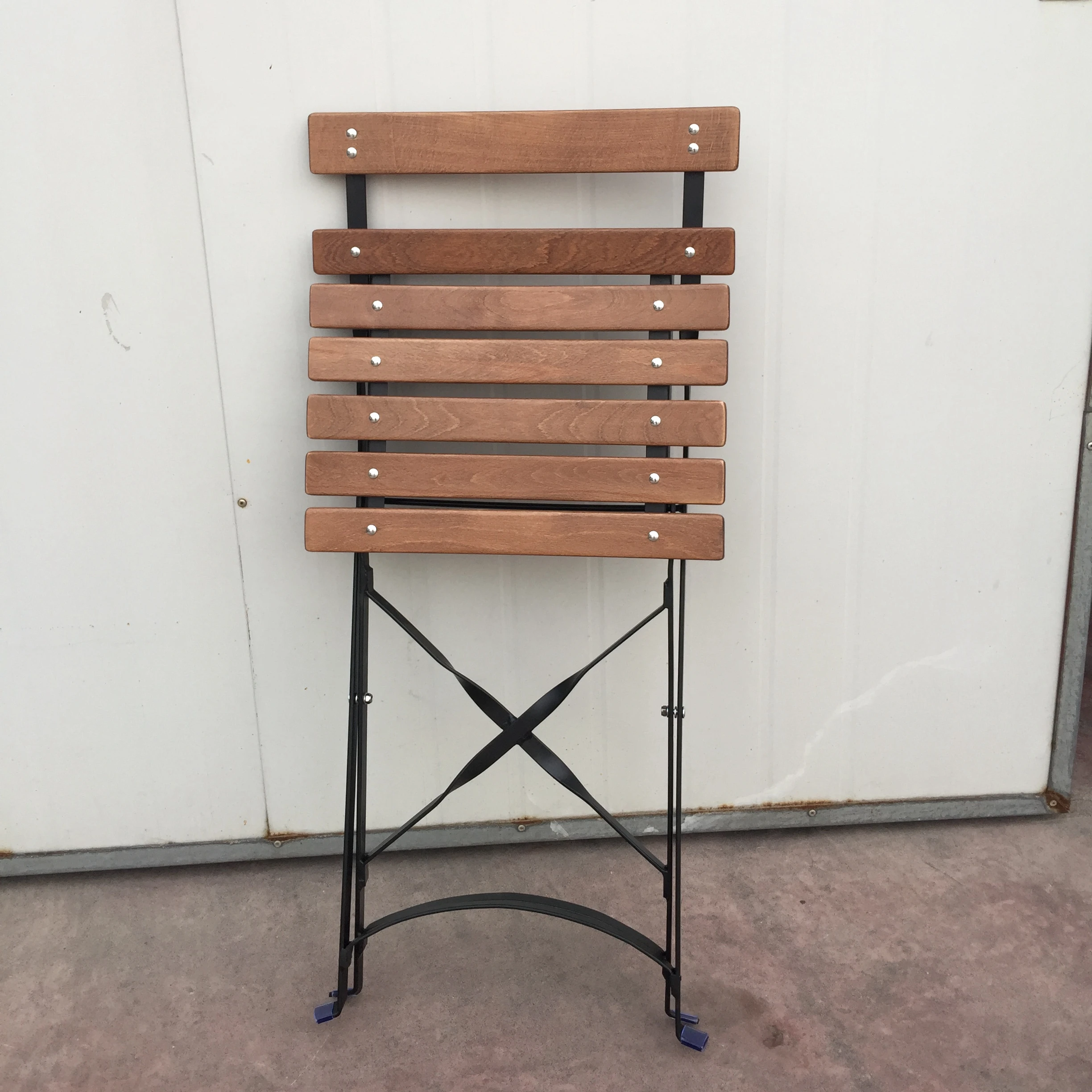 Wholesale Wooden Slat Folding Chairs for Hotel Garden Banquet Rental