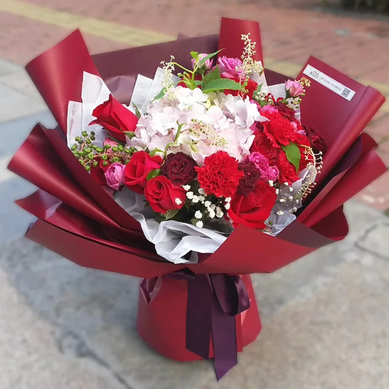 
2021 NEW ORIGINAL Spring Florist Wrap Supplies Flower Shop Double Sided Color With Wholesaler Price 