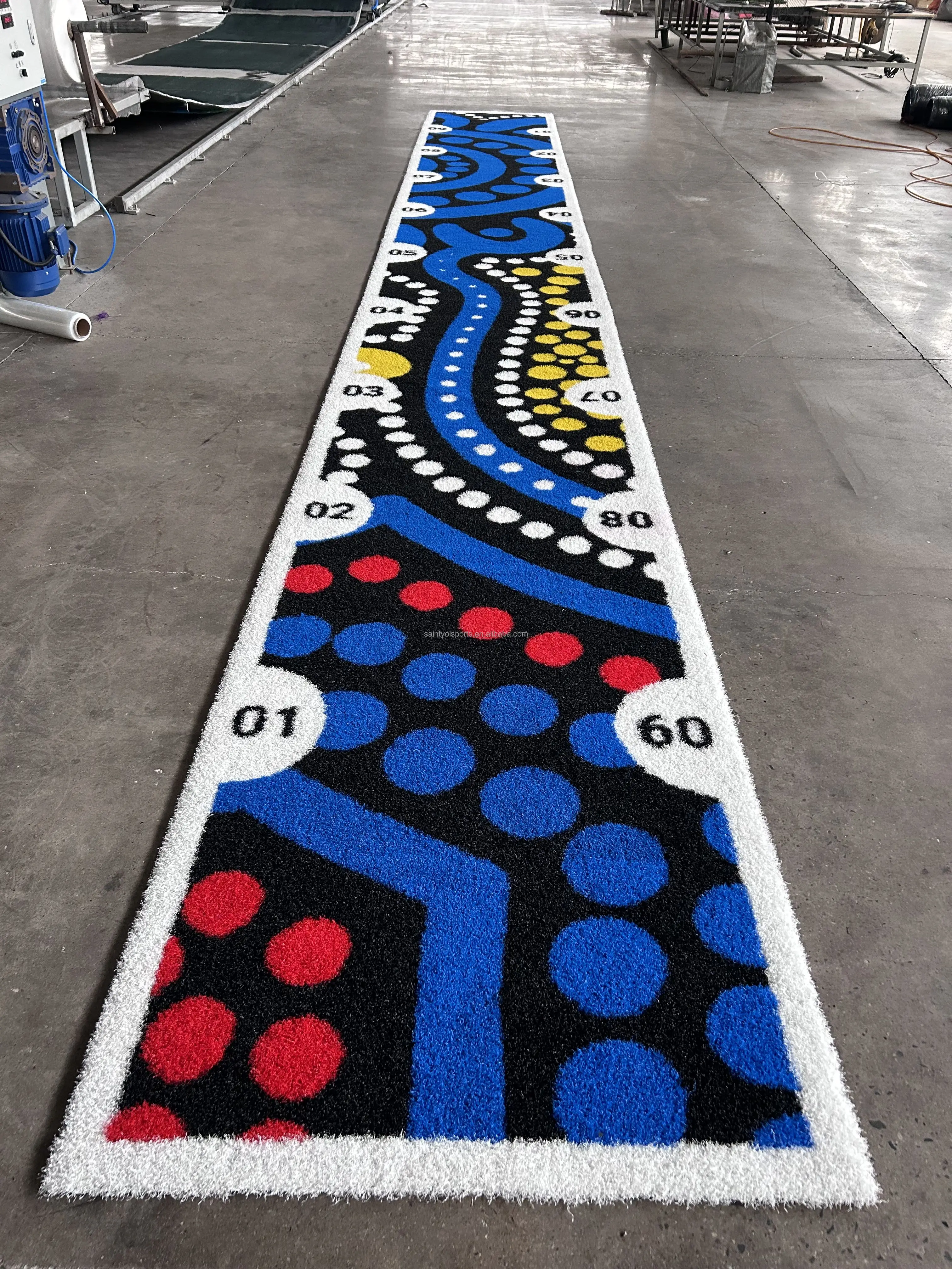 Customized Pattern Artificial Grass Carpet Logo Mat Synthetic Turf Portable Flooring Styles 3D Design Grass