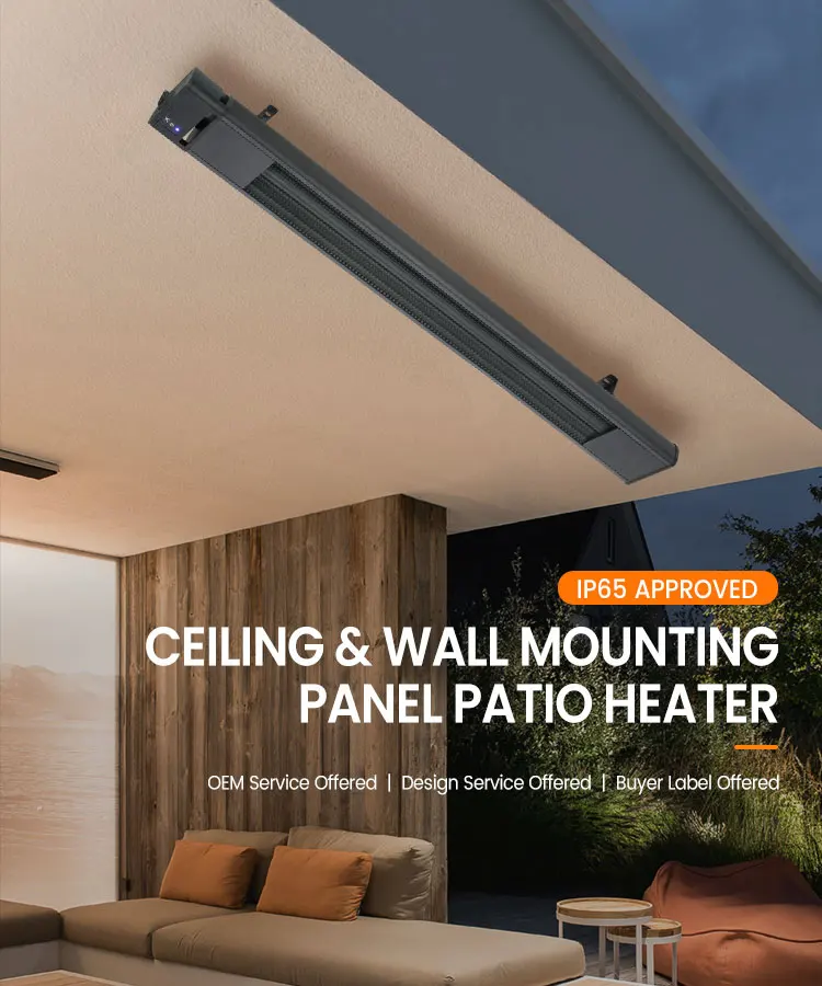 Reliable Factory Designer Outdoor Greenhouse Wall Ceiling Infrared Patio Heaters