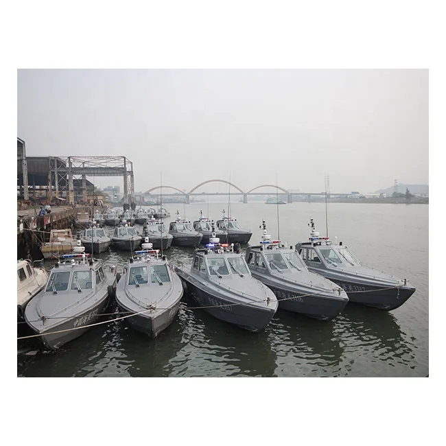 13.5M Fiberglass Boat For Army Police Boat High Speed RC Boat For Sale