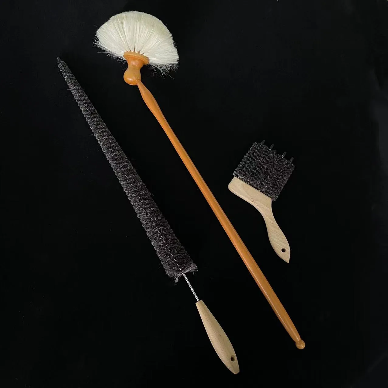 black goat hair radiator brush with PVC sheath