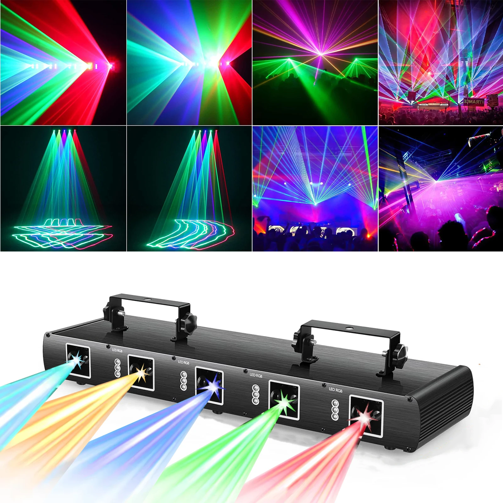 DJ Disco Lights 3D Effect Sound Scanning  Laser Lights RC Flash Stage Lights Projector For Show Xmas Party Decor Club KTV Bar
