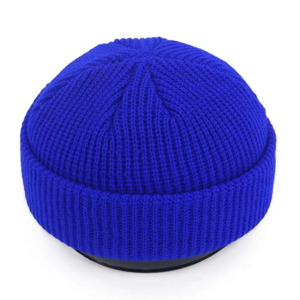 Оптовая продажа, вязаные шапки на заказ, теплая облегающая шапка с вышитым логотипом, мужская вязаная зимняя шапка