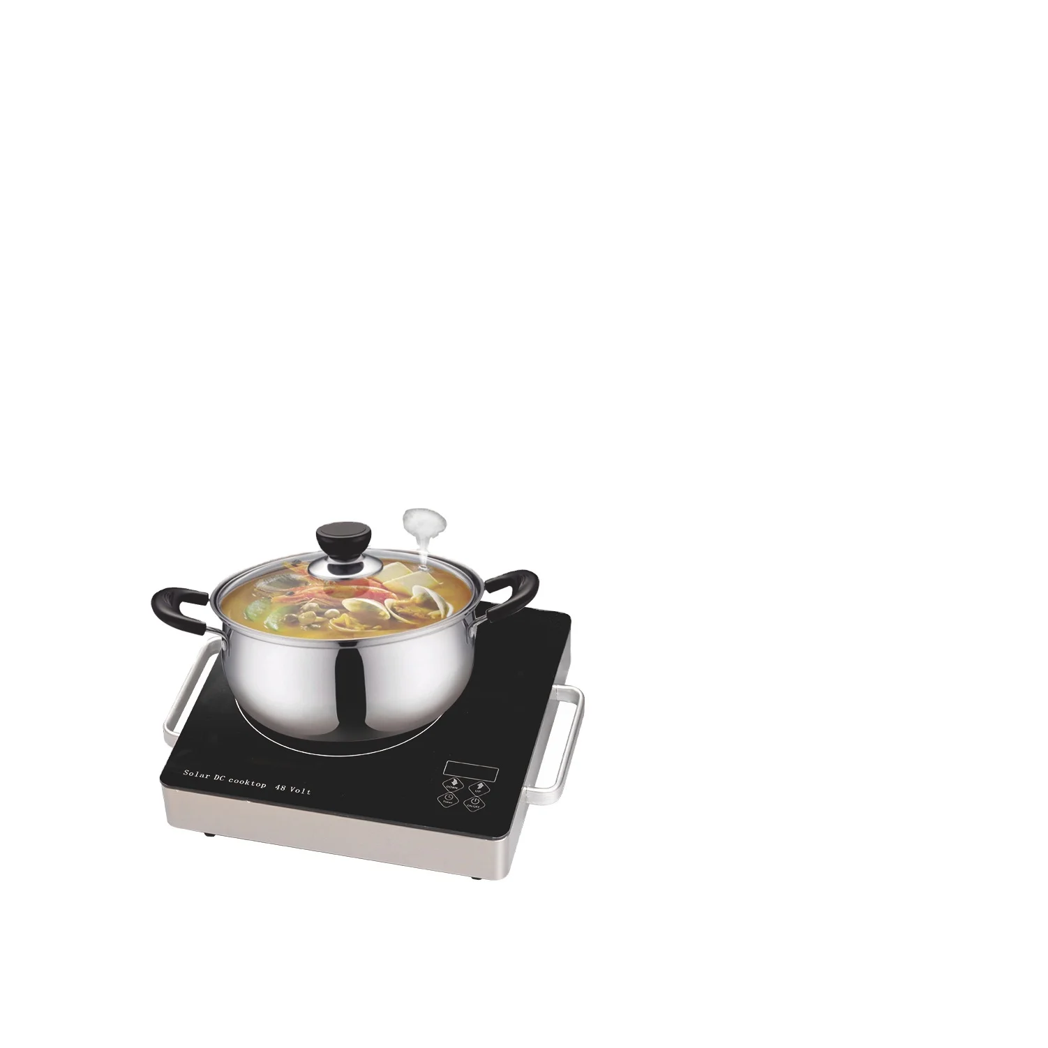 Bottom price Solar DC 48V Battery Powered Electric Induction Cooker