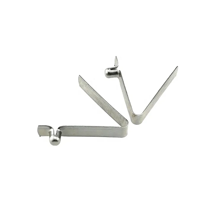 Hengsheng V Shaped Button Paddle Snap Metal Retaining Spring Clip Push Pin for Umbrella Tent