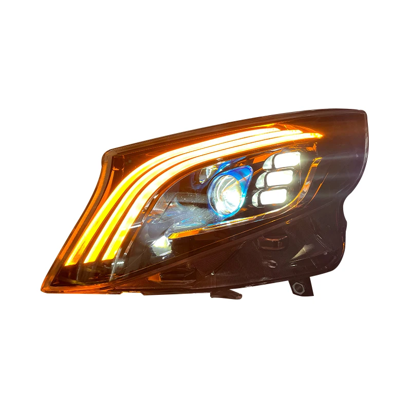 Hot sale Vito headlight assembly vito Maybach daytime running lights modified V-class Car headlight