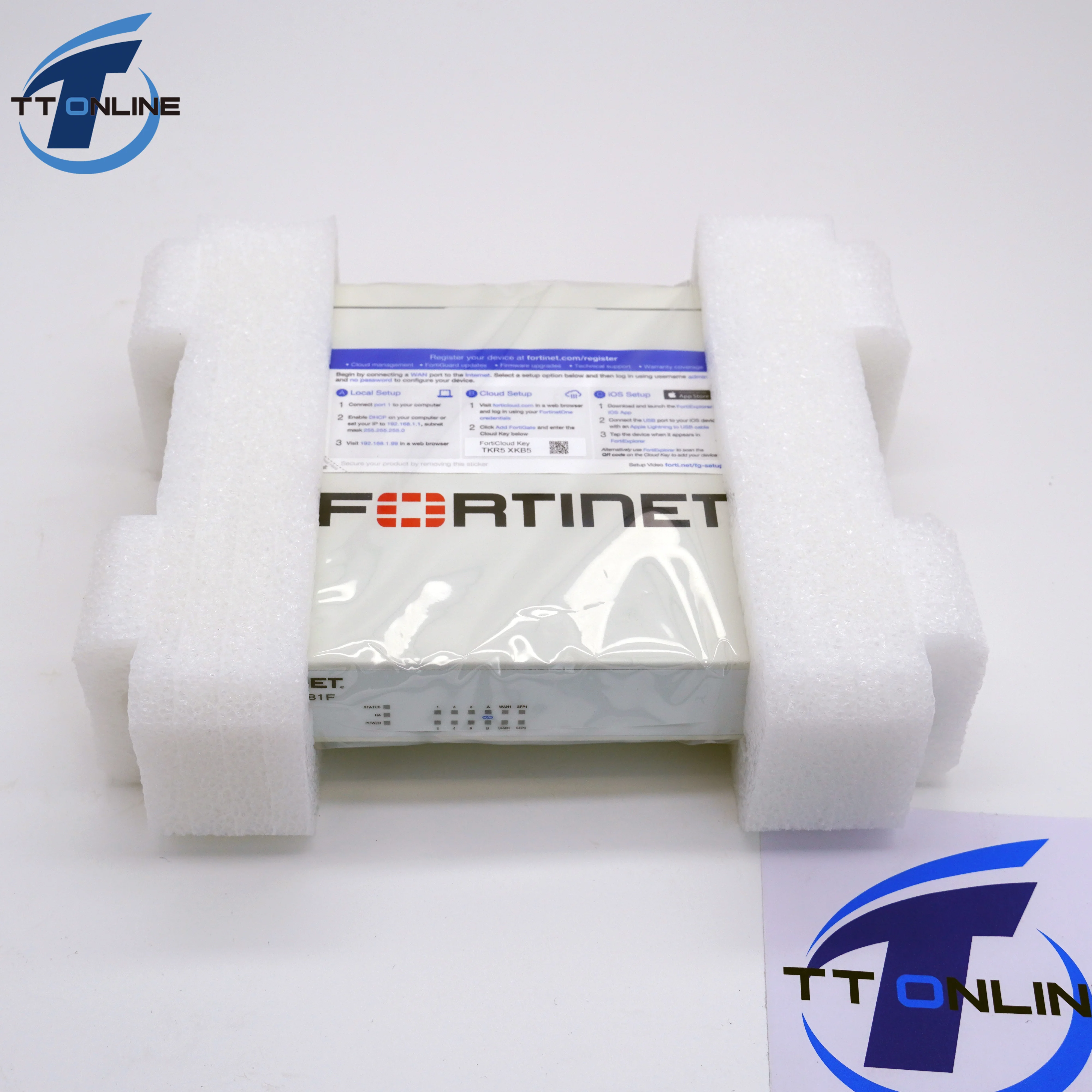 In Stock FG-40F 5 x GE RJ45 ports 1 x WAN Port 4 x Internal Ports 1year FortiGate-40F FG-40F