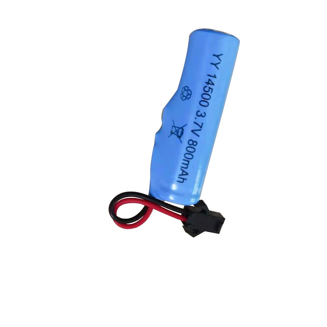 Guaranteed after sales service Battery rechargeable lithium battery pack 14500 3.7V  800mah SM 2P (1600334897158)