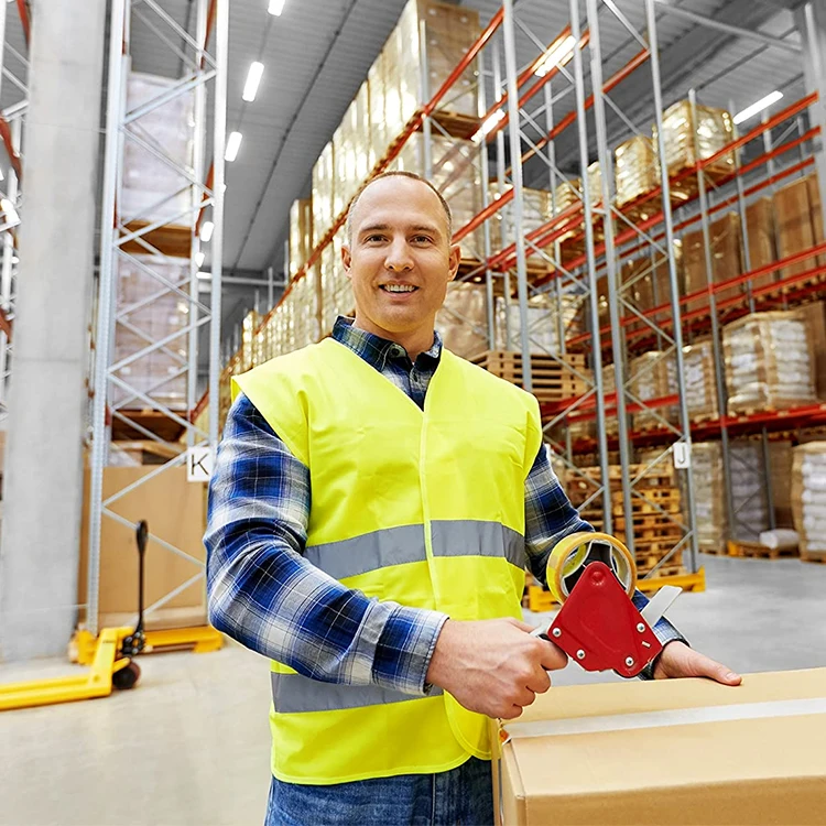 VCANFASHION customizable logo outdoor worker night safety construction high quality reflective vest