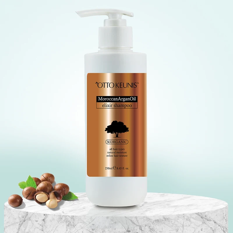 Private Label Gold Natural Argan Oil Buy Bulk Shampoo for Human Wig Hair