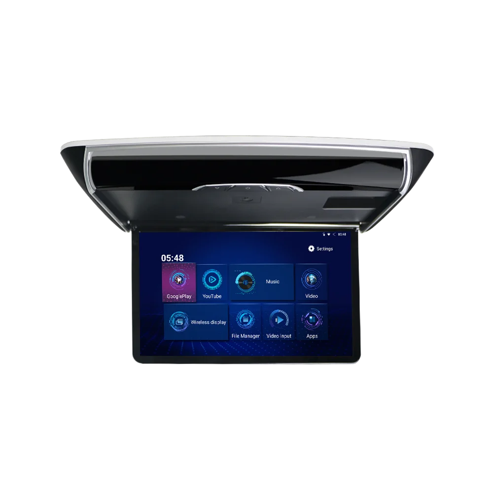8K HD 13.3inch Android 9.0 system car rear seat entertainment system full screen roof monitor