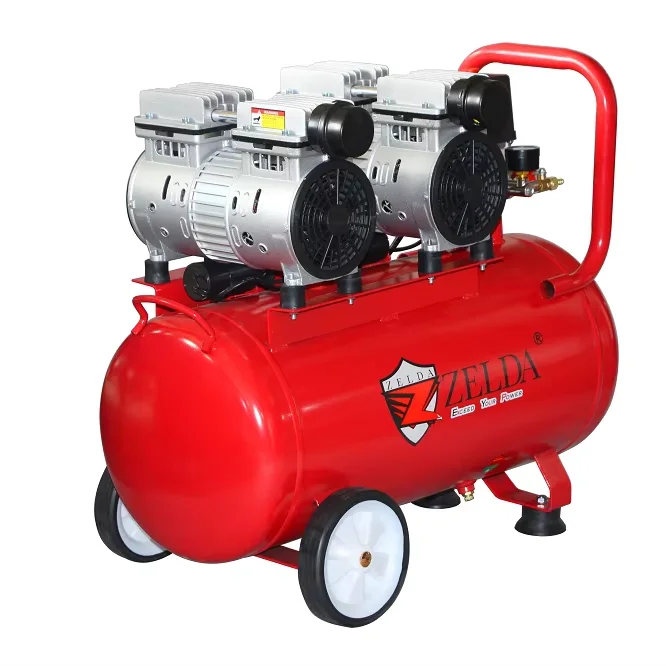 zelda portable 50L 600W motor power silent air compressor prices air compressor