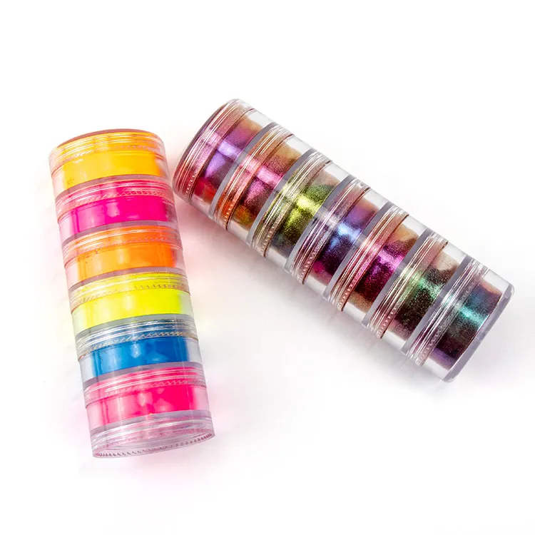 
Wholesale Organic Loose Eyeshadow Pigments Chameleon Neon Cosmetic Pigment Powder 