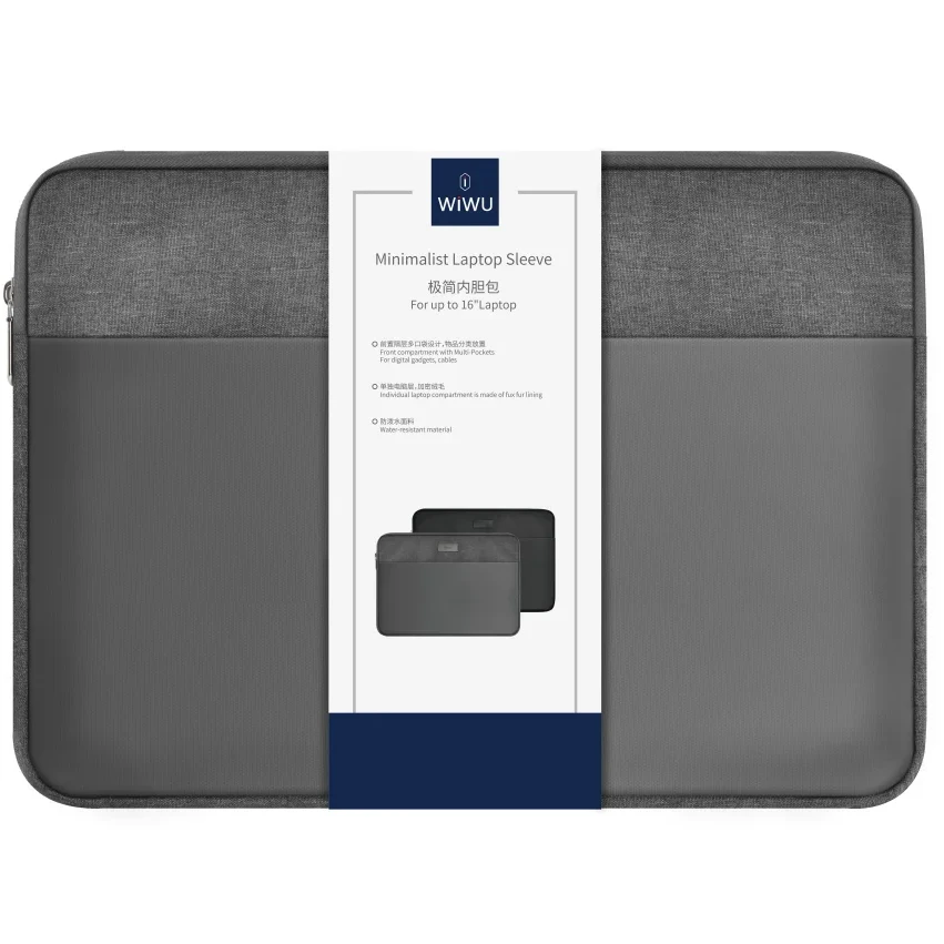WiWU оптовая продажа минималистичный чехол для ноутбука Macbook 14 дюймов 16 дюймов прочный портфель для ноутбука против царапин чехол для компьютера