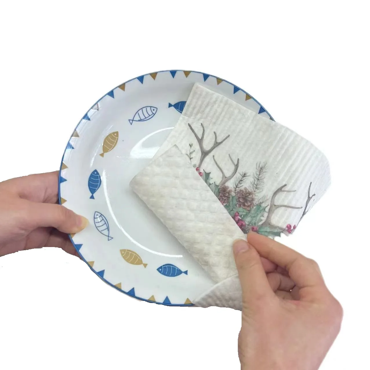 Multipurpose Wood Pulp Fiber Kitchen Cleaning Rag Towel Swedish Cotton Cellulose Dish Cloth