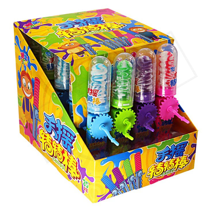 
Hard candy for children wholesale small sweet flavour hot selling shake the lollipop by hand lollipop candy 