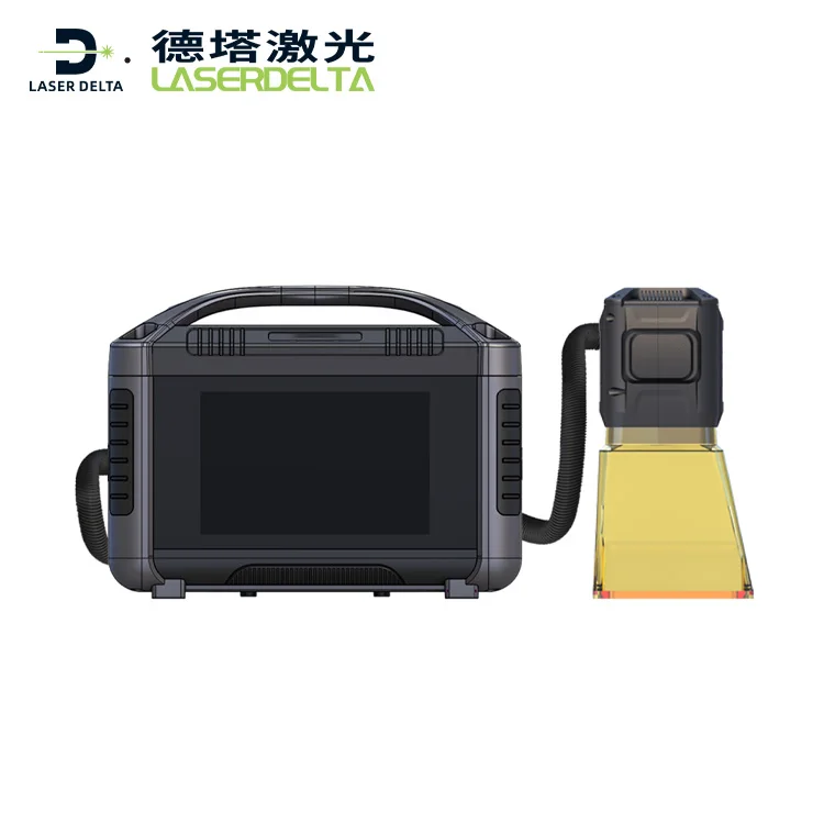 20W Handheld lithium battery Metal Steel Carbon Raycus Max Fiber Laser carving Markers Engravers Laser Marking Machine