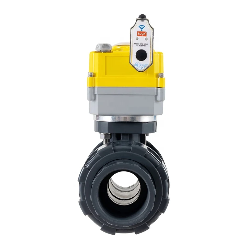 Smart electric valve Tuya APPwifi water valve power off automatic return setting. Smart timing PVC electric water valve