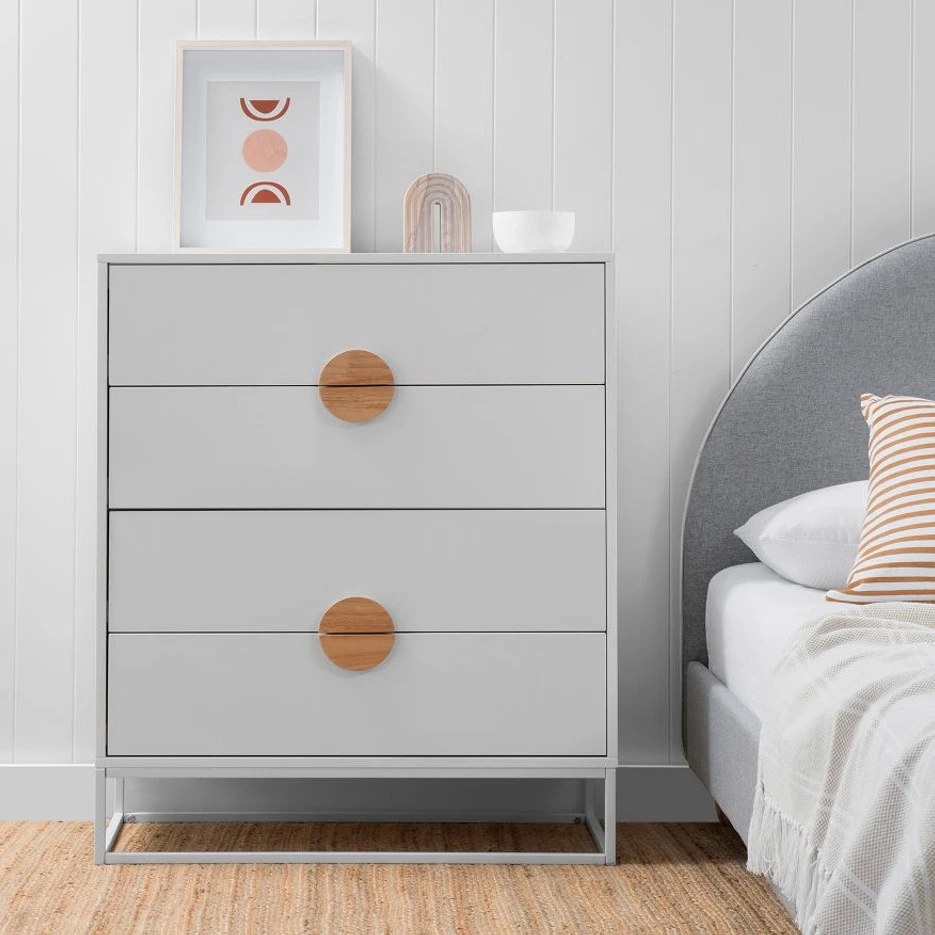 Classic White 5 Drawers Chest Cabinet French Chest of Drawers