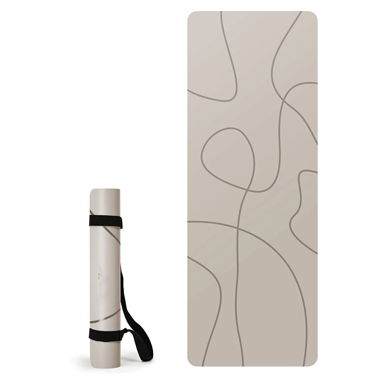 Custom premium eco-friendly fitness sports pilates home men women 4mm anti-slip anti-tear pu exercise yoga mat natural rubber