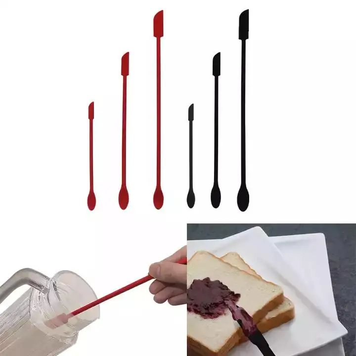 Small Spatula for Makeup Mini Spatula Get Every Last Drop from Skinny Opening Tin Jar Scraper For Kitchen Tool