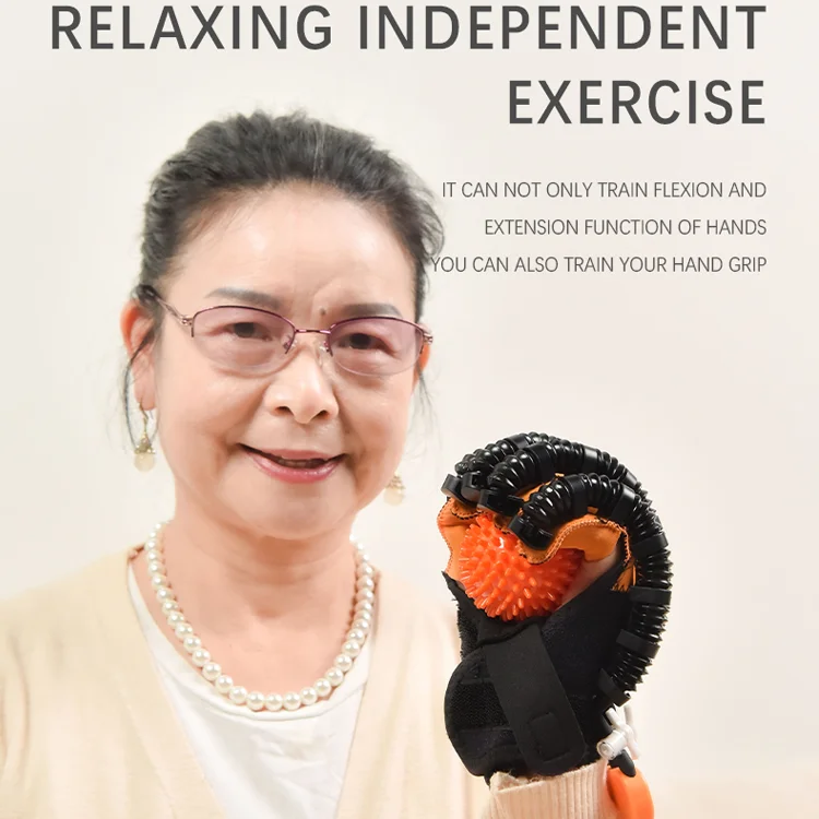 USB Portable Hand Rehabilitation Physiotherapy Robot Gloves Stroke Hemiplegia Hand Function Recovery Intelligent Finger Trainer