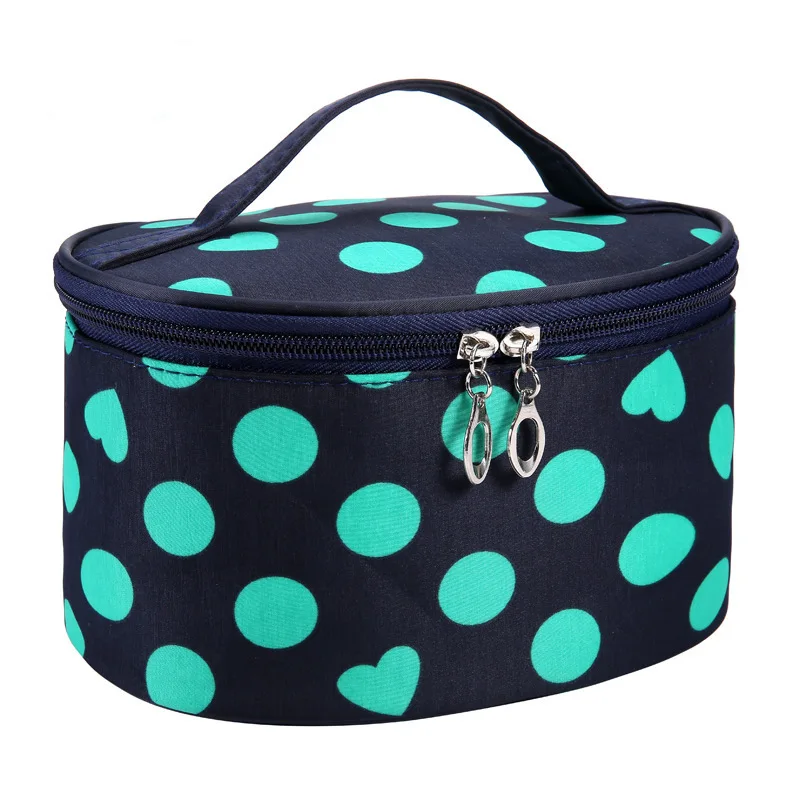 Dots Travel Makeup Bag Girls Large Capacity Fashion Travel Washing Bag Pouch For Women