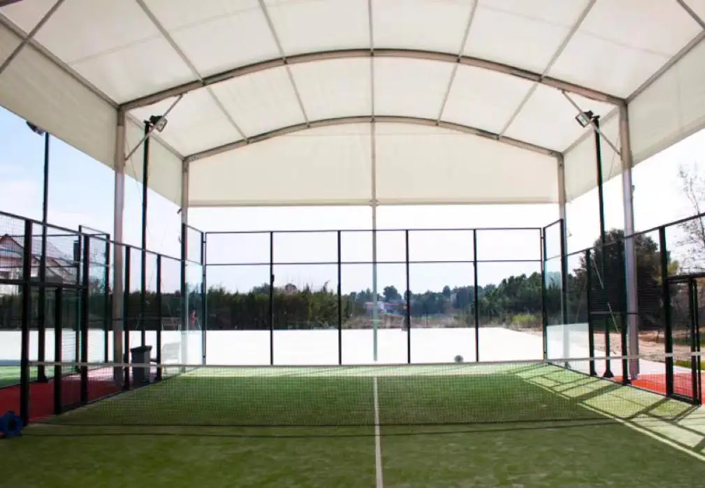Easy Installation Wholesale Low Price Buy Tennis Paddle Padel Court Cover Tent Roof