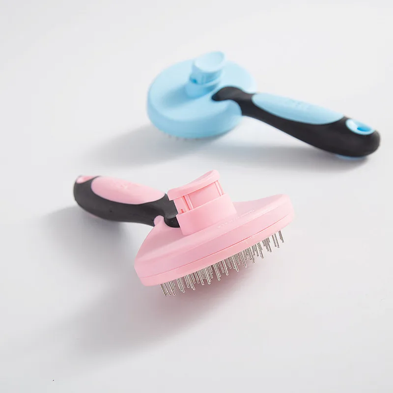 
Removal Animal Hair Stainless Steel Massage Small Pet Dog Cat Grooming Hair Comb Brush For Dog 