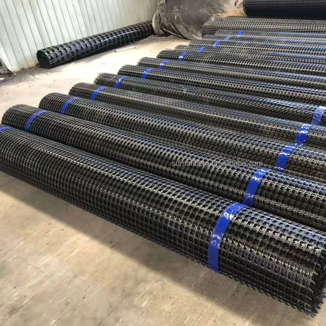 SDM Geogrid Plastic Geogrid PP Plastic Biaxial Geogrid for Subgrade Stabilization