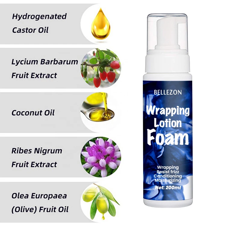Curl Styling Foam Private Label Wrapping Lotion Hair Foam Wrap Mousse Hair Styling Mousse
