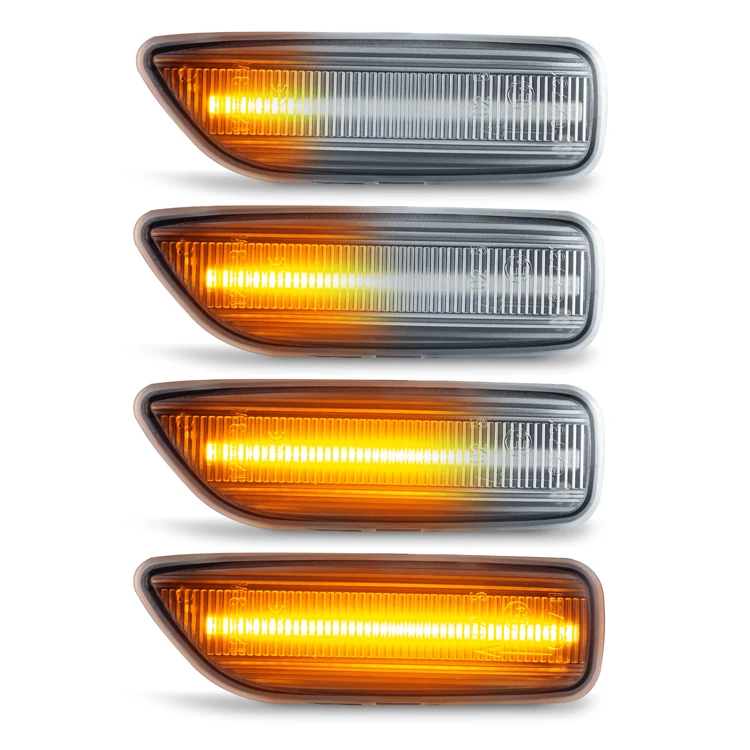 High Quality No Error Clear/Smoked/Orange Lens Sequential LED Side Marker Turn Signal Light For Volvo S60