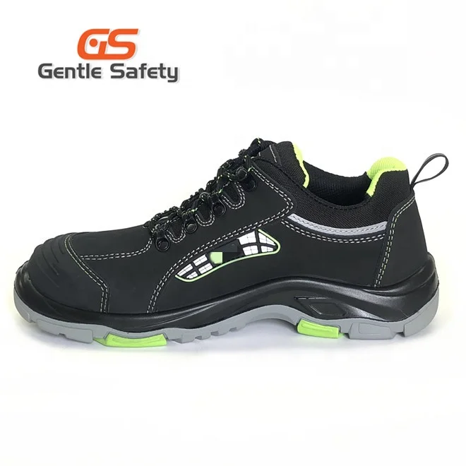 
New style waterproof black safety shoes for work nubuck leather 