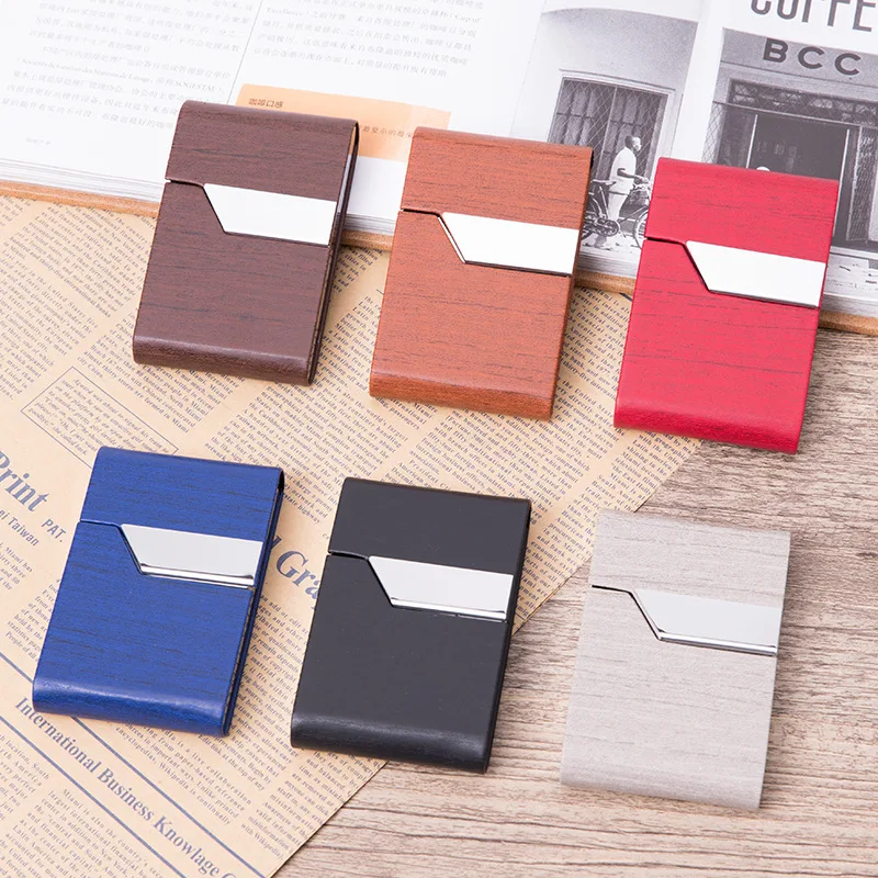 Factory Price  Fashion Cardholder PU Leather Business Id Name Credit Card Holder