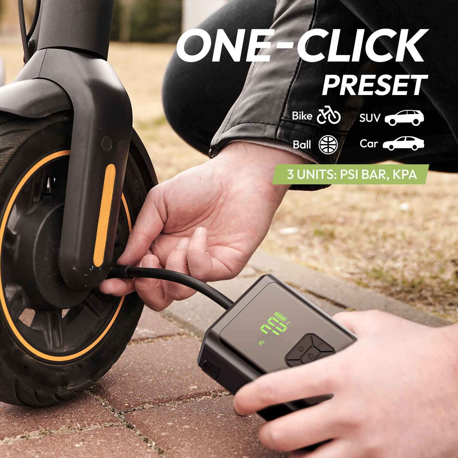 Yesper 383 Model  Portable Car Jump Starter with Air pump 4 In 1 Tire Inflator Air Compressor For car