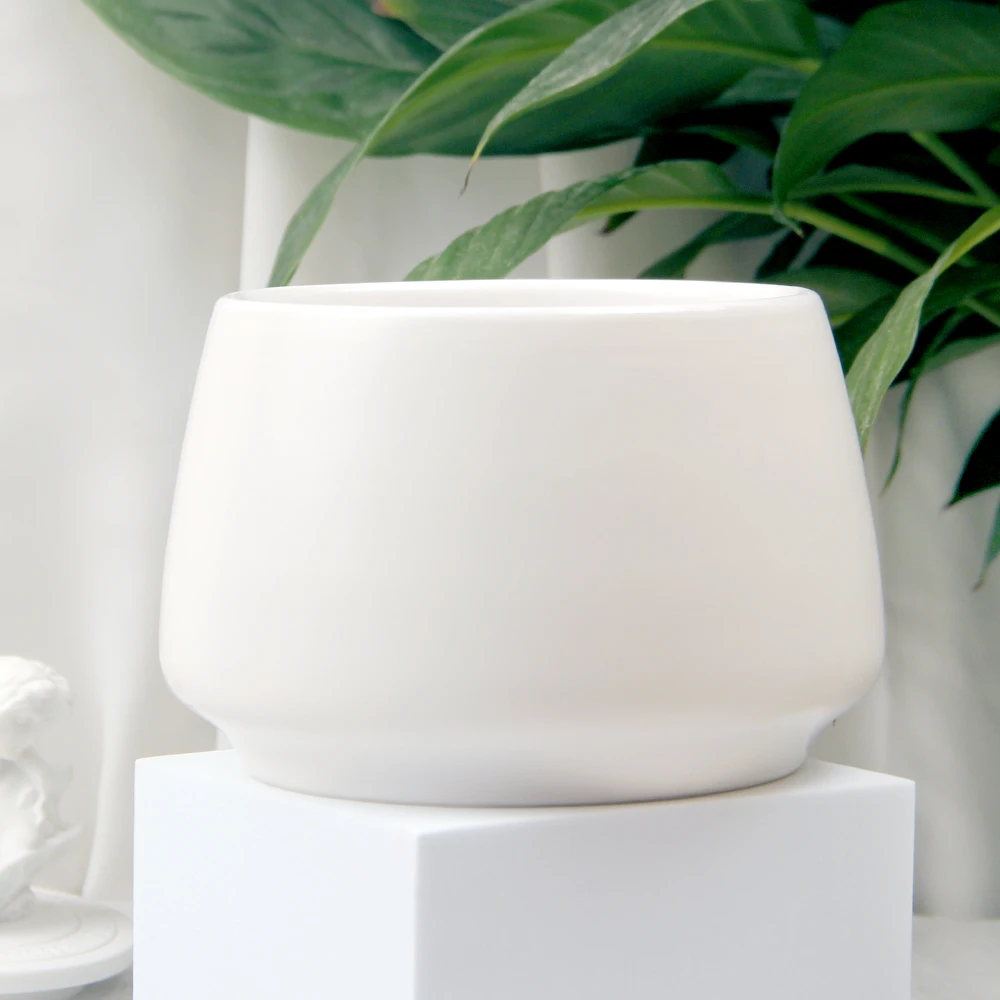 480ml 700ml 900ml 16oz 24oz 30oz Empty Luxury 3 Wicks Tumbler Matte White  Wide Mouth Big Large Ceramic  Candle Jars