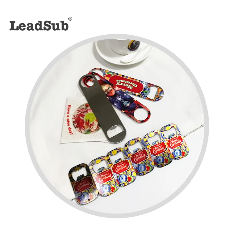  Leadsub новинка высокое качество индивидуальная Сублимация нержавеющая сталь открывалка для бутылок hpolder