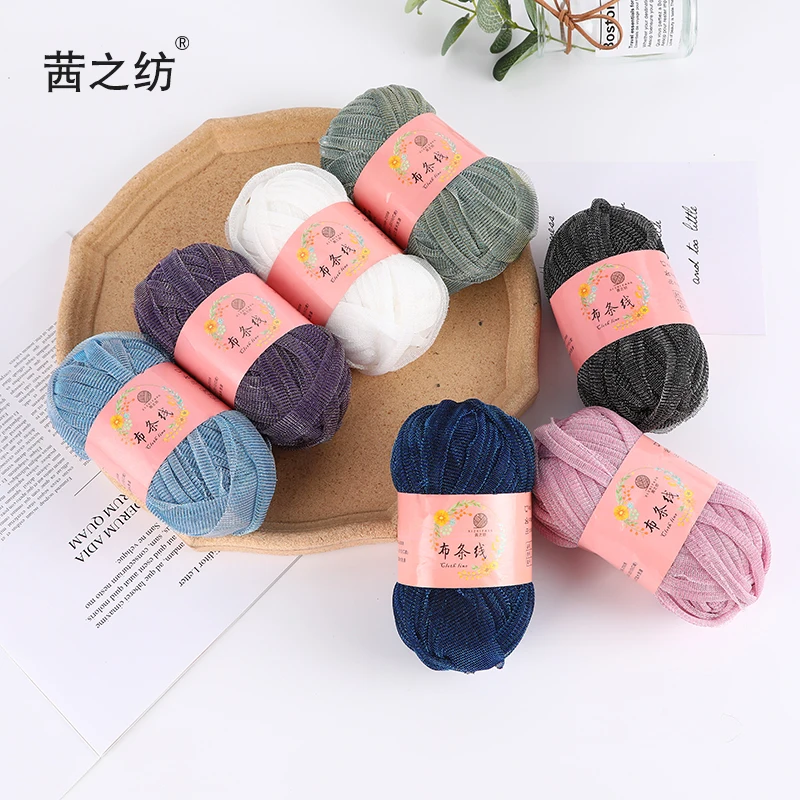 Factory direct Sale Cloth Thread Bright Silk Thread Hand-woven DIY Bright Silk Cloth Thread