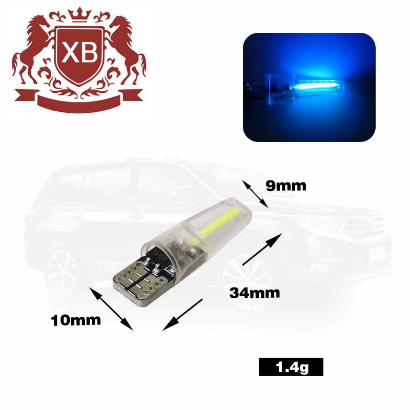 AMS T10 194 168 W5w Cob 8 Smd Led Canbus Silica Bright White License Light Bulb 180lm 6500k Practical Cob Luces Led Para Auto