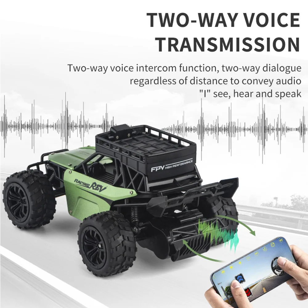 5G WIFI Long Range Real-Time Two-Way Voice Chatting RC Car FPV Radio-Controlled Toy Car With 1080P Camera For Adults