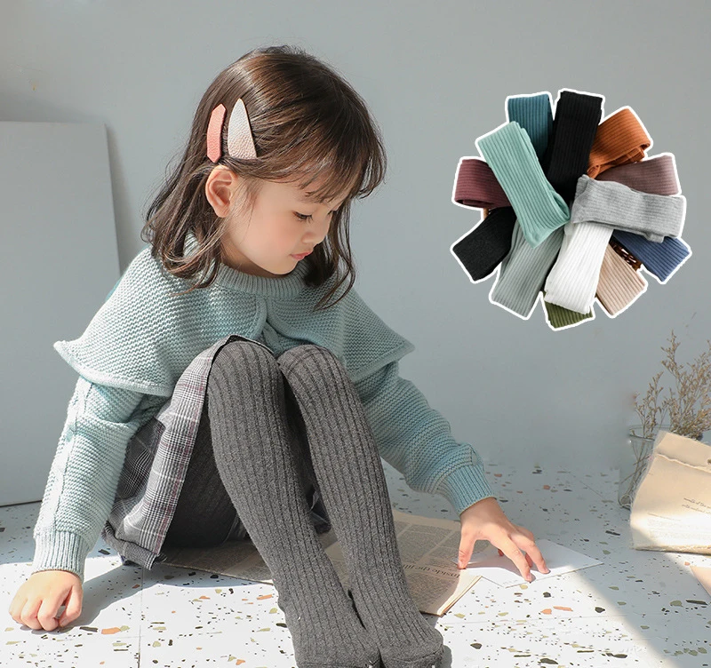 Милые хлопковые колготки для девочек дизайнерские детские малышей