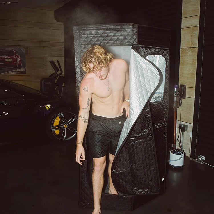 Sauna Room with Ice Bath Pod Popular One Person Size Portable folding Steam Sauna Room for home use