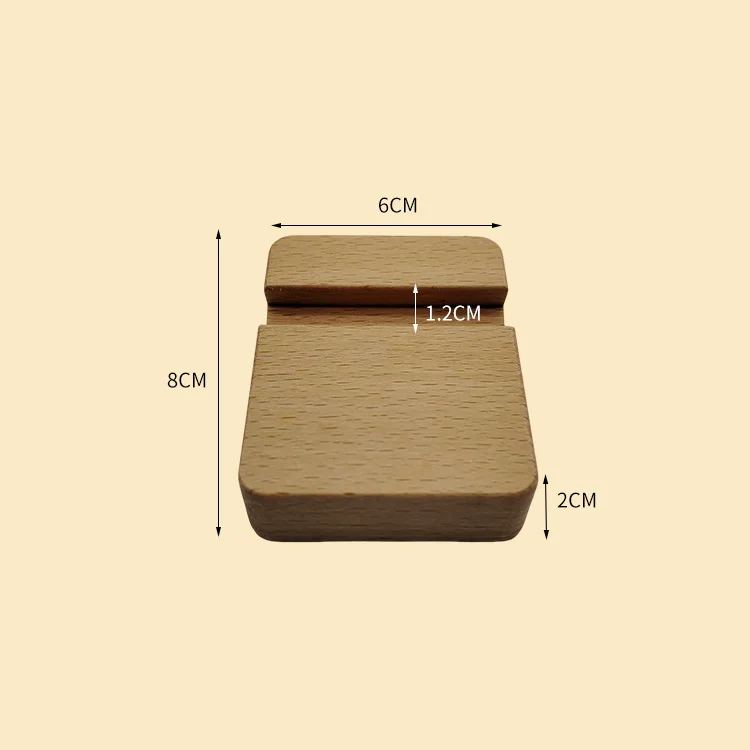 Black walnut beech wood mobile Phone Stand wooden phone holder office holiday gift