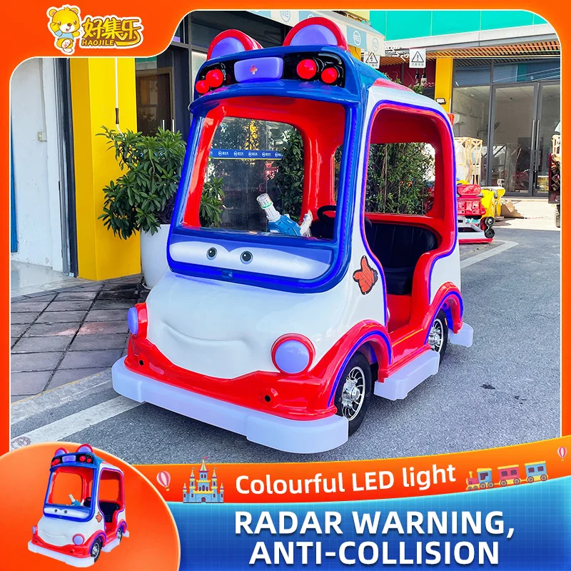 Haojile amusement equipment ride on car for kids indoor playground gogo bus in shopping mall