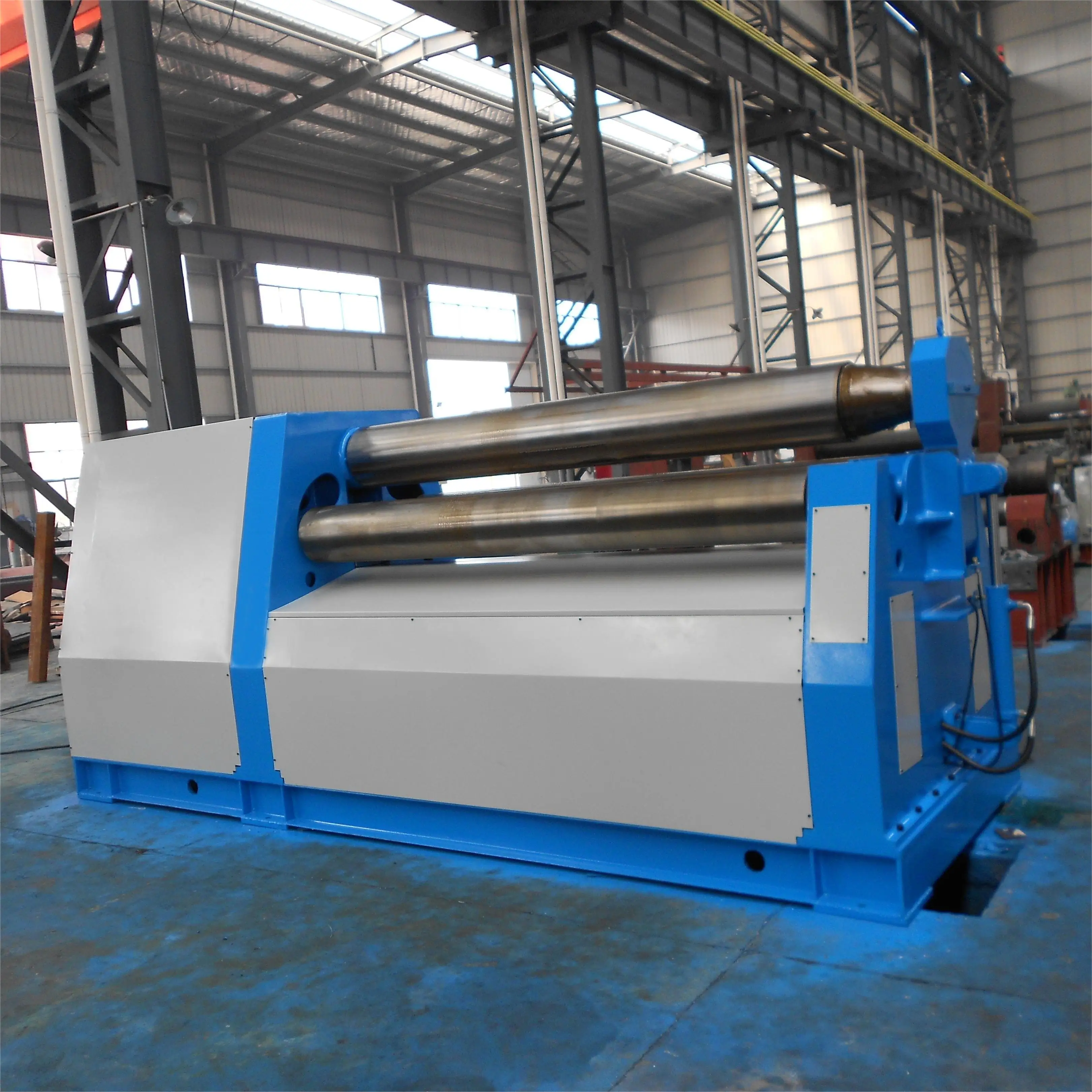 12*2000 Steel Plate Rolling Machine / 3 Sheet Roller Bending Machine